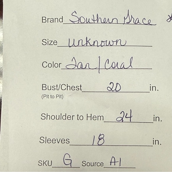 Southern Grace Amazing Grace Cross Burnout Lace Sleeve Boho Top Tan Coral - Picture 10 of 10